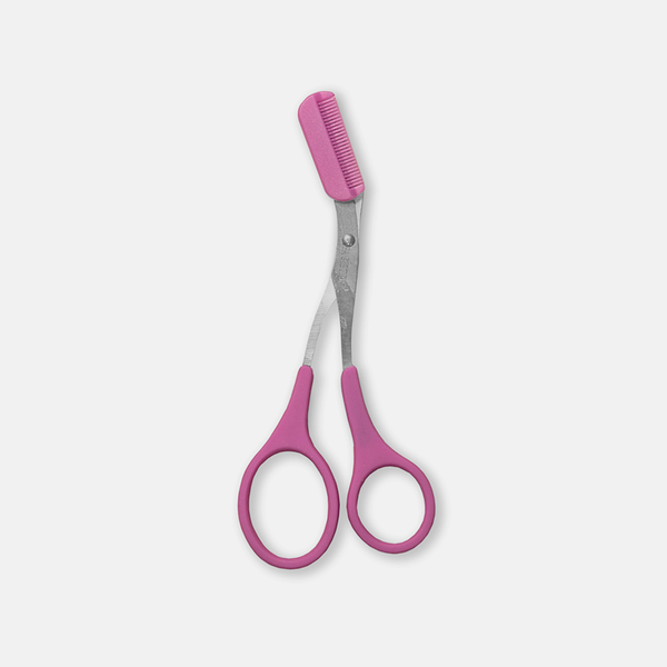3 Pcs Eyebrow Scissors Small Beauty Scissors and Spoolie Brush, Mini  Manicure Cuticle Scissors, Stainless Steel Grooming Scissors for Eyebrow  Eyelash Face Hair Nail Pink
