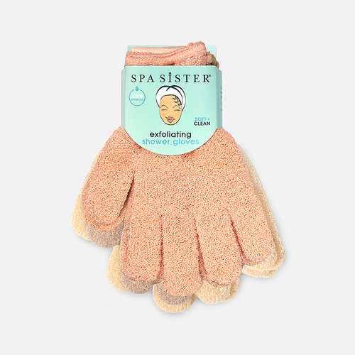 Exfoliating Shower Gloves - Three Pairs