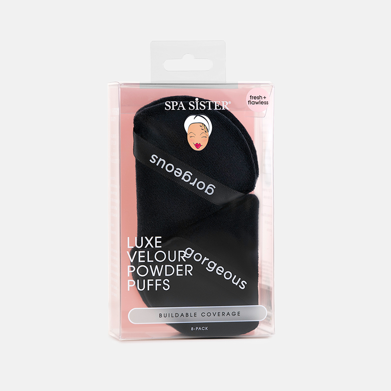 Velour powder puff deals