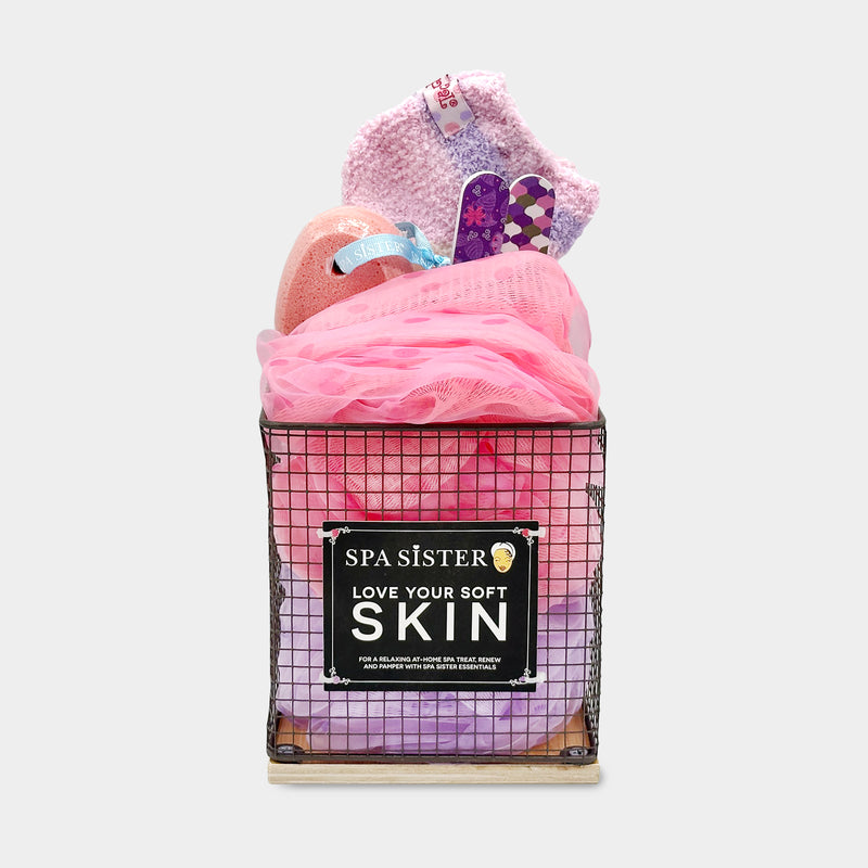 Love Your Soft Skin Chicken Wire & Wood Basket