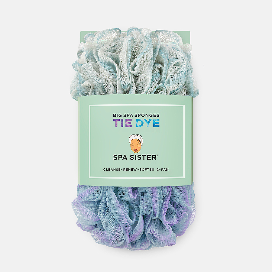 Tie Dye Big Spa Sponges