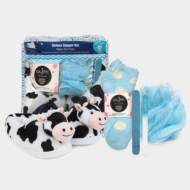 Deluxe Slipper Set - Nelly the Cow