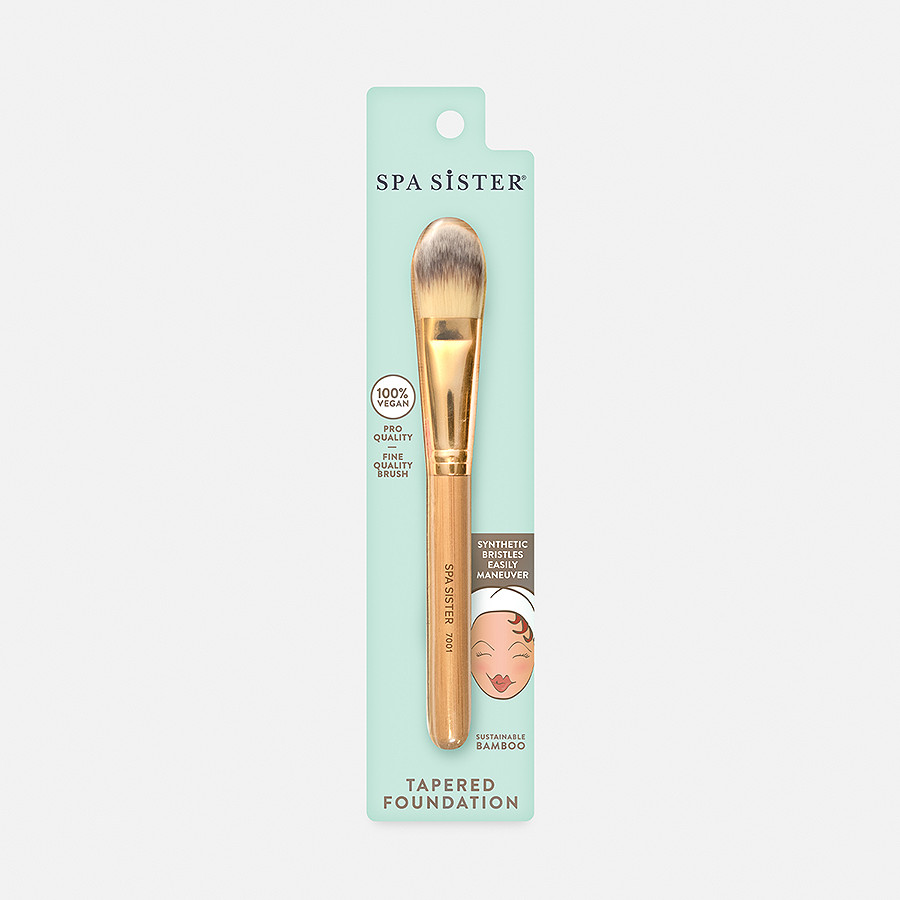 Tapered Foundation Brush - Vegan – Bath Accessories Co.
