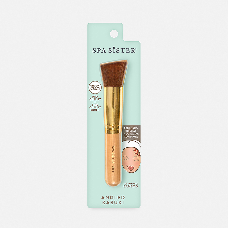 Angled Flat Kabuki Brush - Vegan – Bath Accessories Co. Angled Flat Kabuki Brush - Vegan – Bath Accessories Co.
