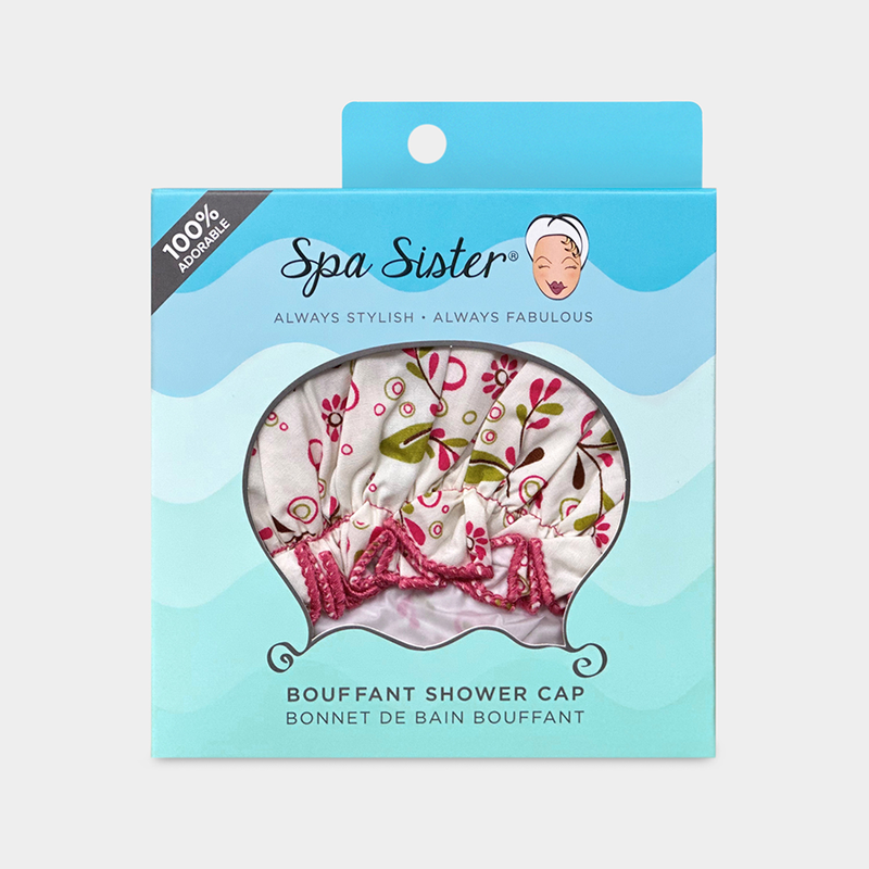 Bouffant Shower Cap - Olive Vines