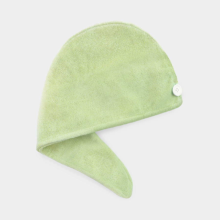 Microfiber Hair Turban Towel - Green