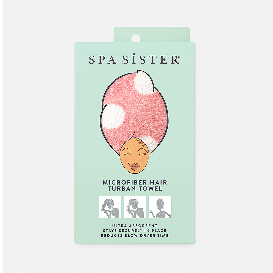 Microfiber Hair Turban Towel Printed Bath Accessories Co