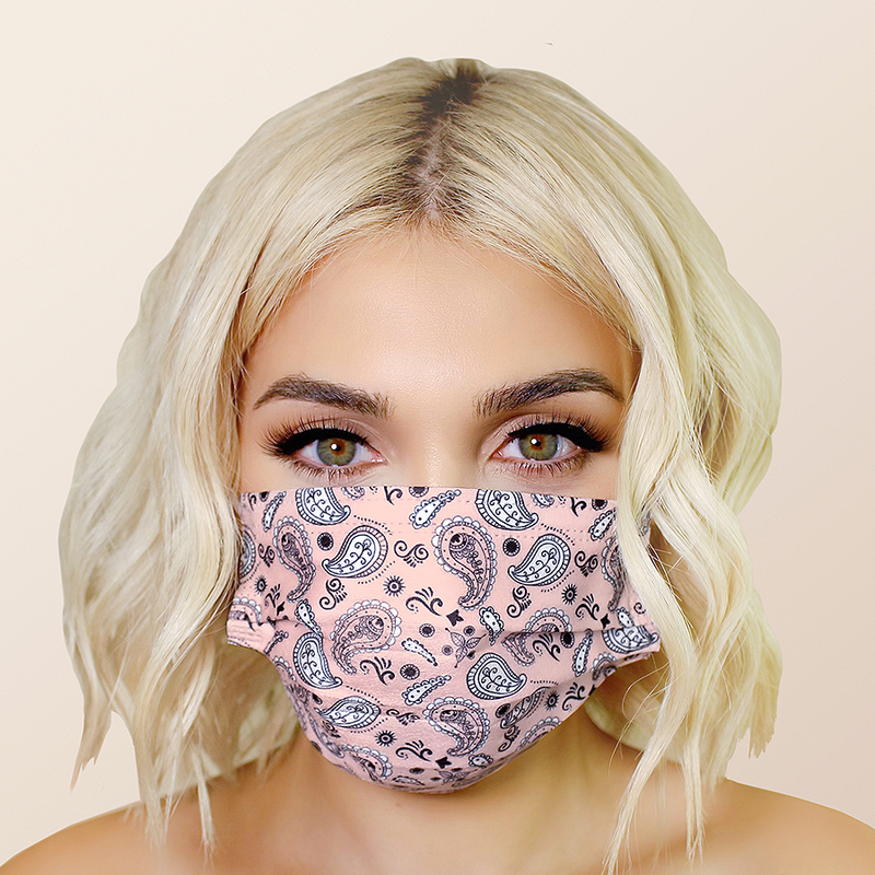 Papi Mask Paisley Face Masks 20pk 3ply Disposable, Non-Medical – Bath Accessories Co.